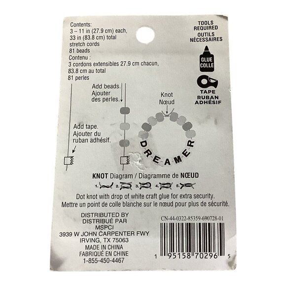 Dreamer Wish Bracelet Craft Kit By Creatology - Makes 3 Bracelets - Picture 5 of 5